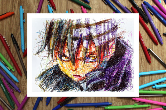 Death the Kid Ballpoint Pen Print