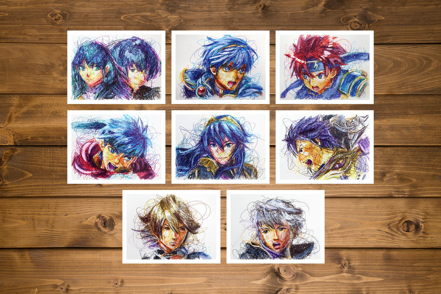 Fire Emblem Ballpoint Pen Print Set