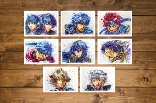 Fire Emblem Ballpoint Pen Print Set