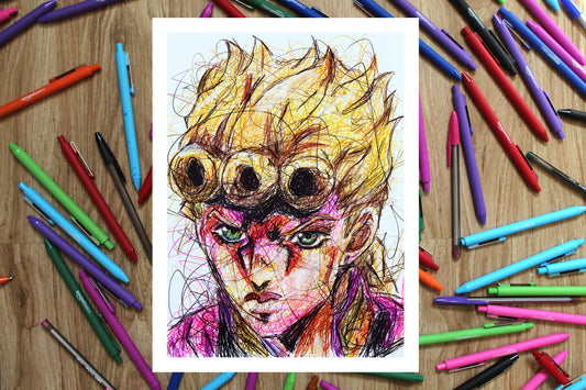 Giorno Giovanna Ballpoint Pen Print
