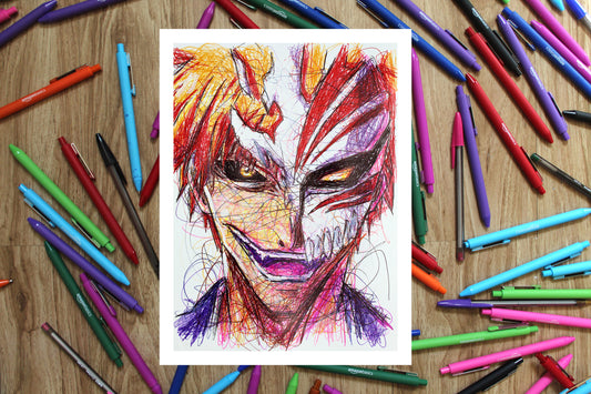 Ichigo Ballpoint Pen Print