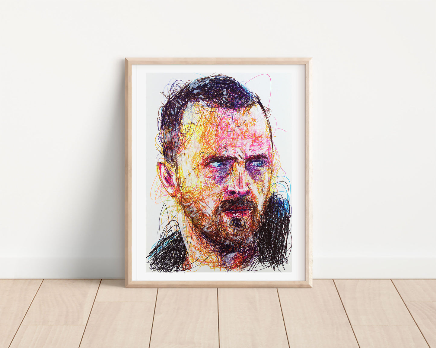 Jesse Pinkman Ballpoint Pen Scribble Art Print