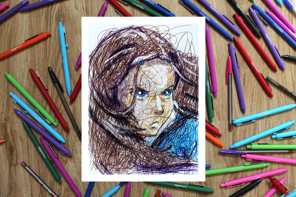Avatar Last Air Bender Complete Ballpoint Pen Art Print Set-Cody James by Cody