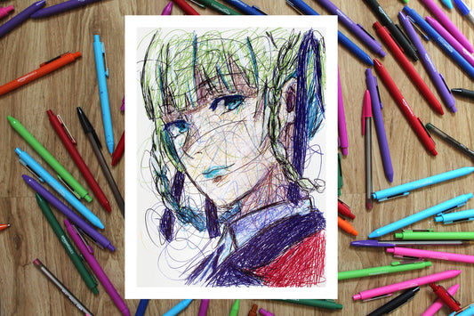 Kirari Momobami Ballpoint Pen Fanart