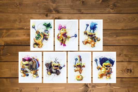 Koopa Kids Complete Ballpoint Pen Art Print Set-Cody James by Cody