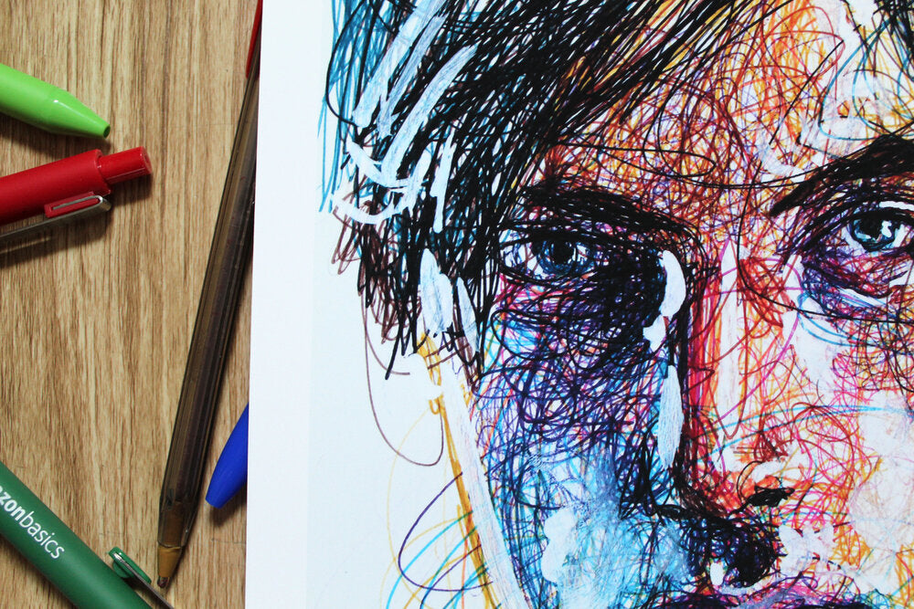 Leon S. Kennedy Scribble Print-Cody James by Cody