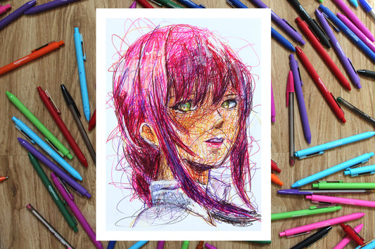Makima Ballpoint Pen Print