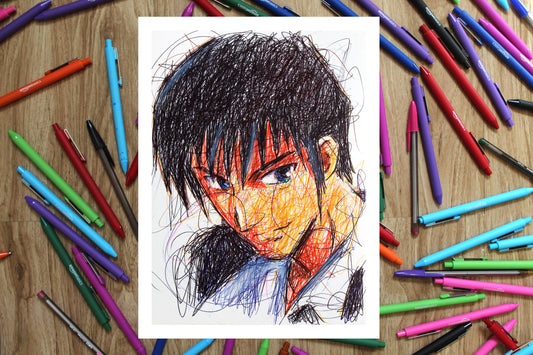 Nicholas D. Wolfwood Ballpoint Pen Print