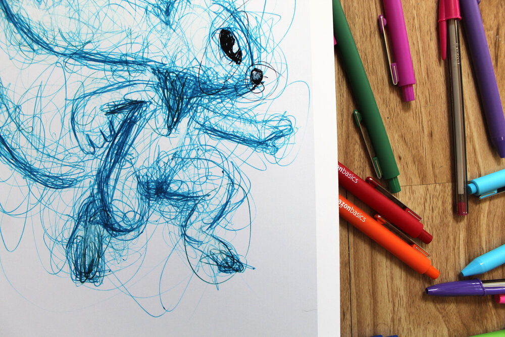 Ori Ballpoint Pen Scribble Art Print-Cody James by Cody
