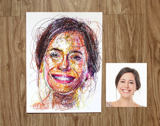 Custom Ballpoint Pen Portrait Drawing-Cody James by Cody