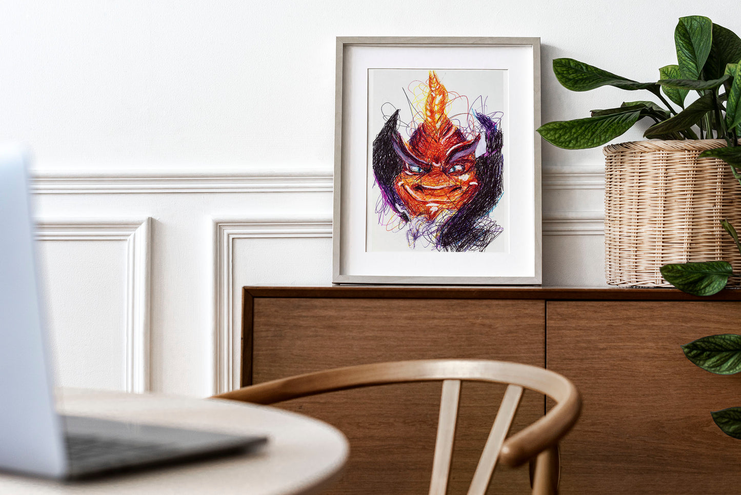Ripto Ballpoint Pen Scribble Art Print