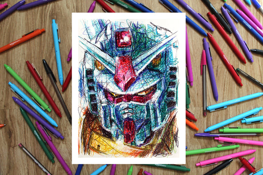 RX-78 Ballpoint Pen Print