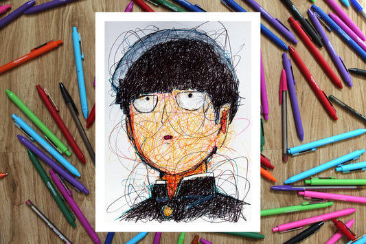 Shigeo Kageyama Ballpoint Pen Print