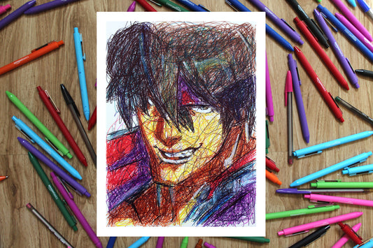 Sol Badguy Ballpoint Pen Print