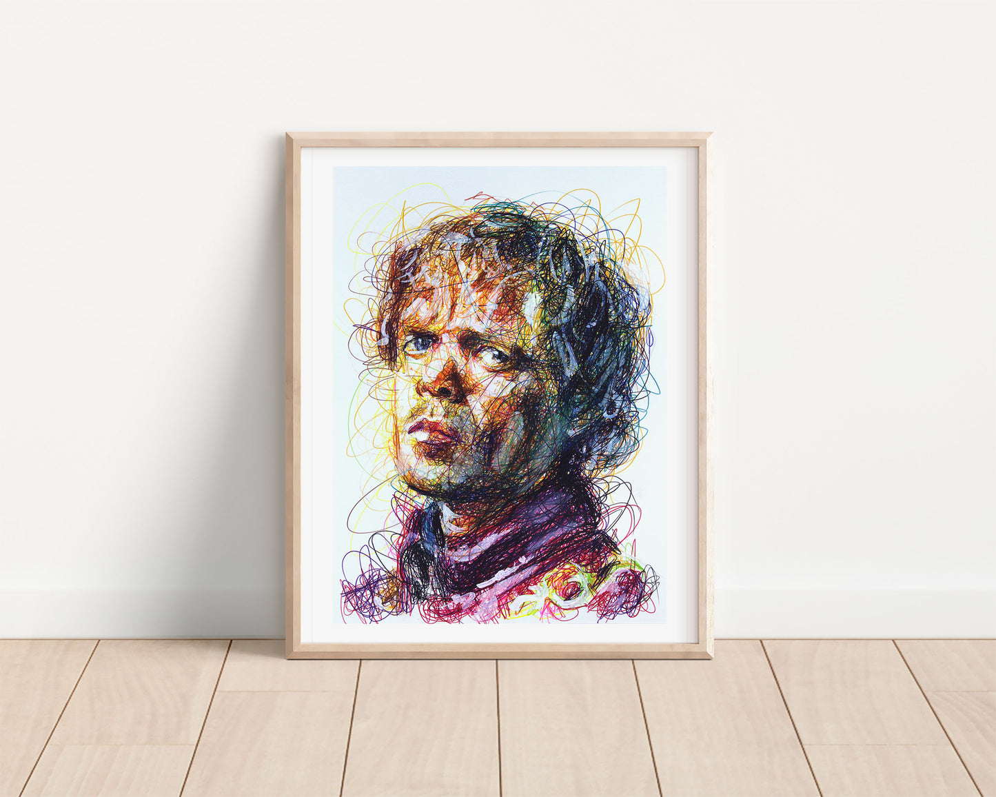 Tyrion Ballpoint Pen Scribble Art Print