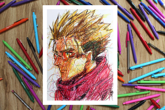 Vash the Stampede Ballpoint Pen Print