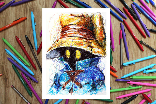 Vivi Ornitier Ballpoint Pen Art Print