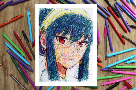 Yor Forger Ballpoint Pen Print
