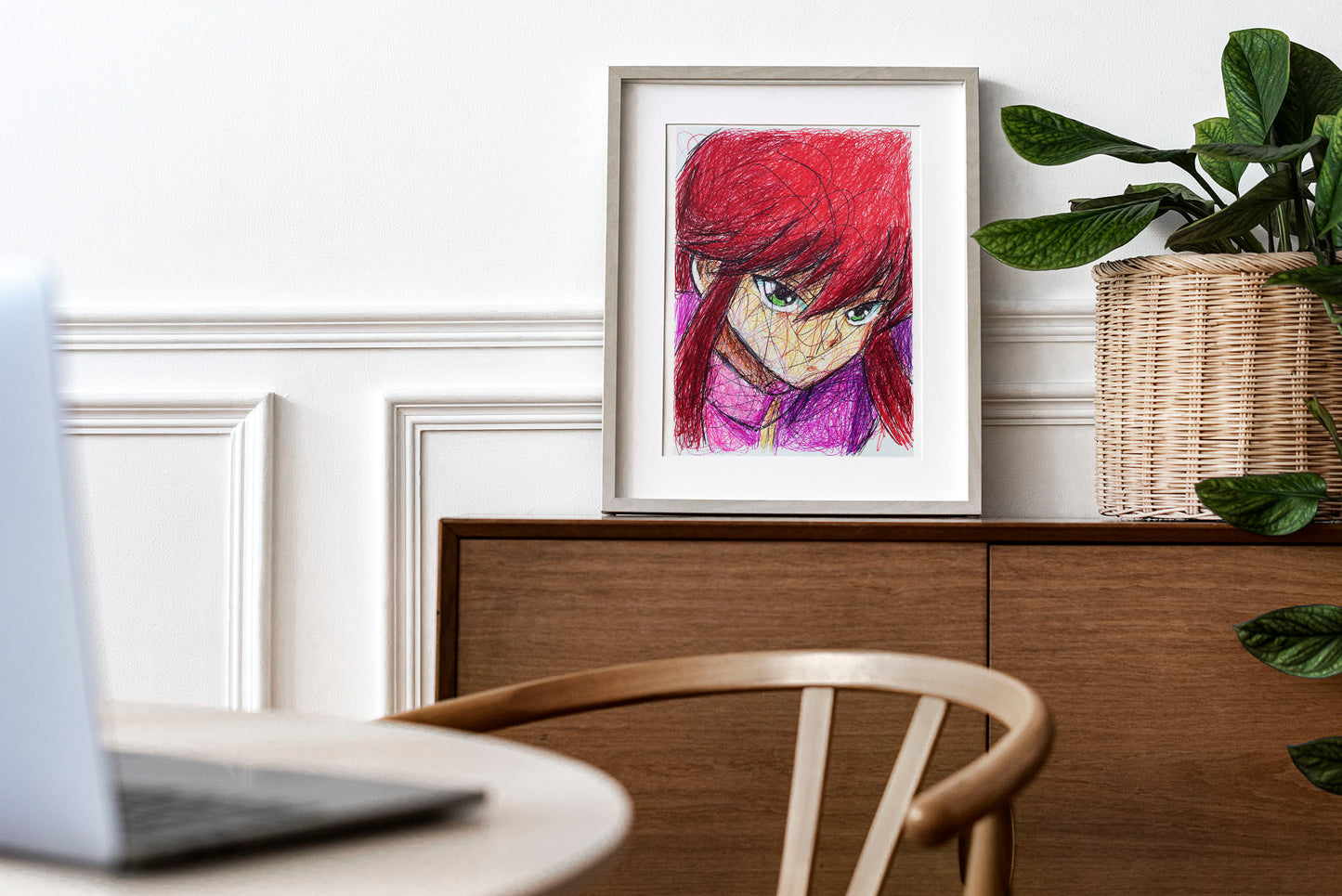 Youko Kurama Ballpoint Pen Print