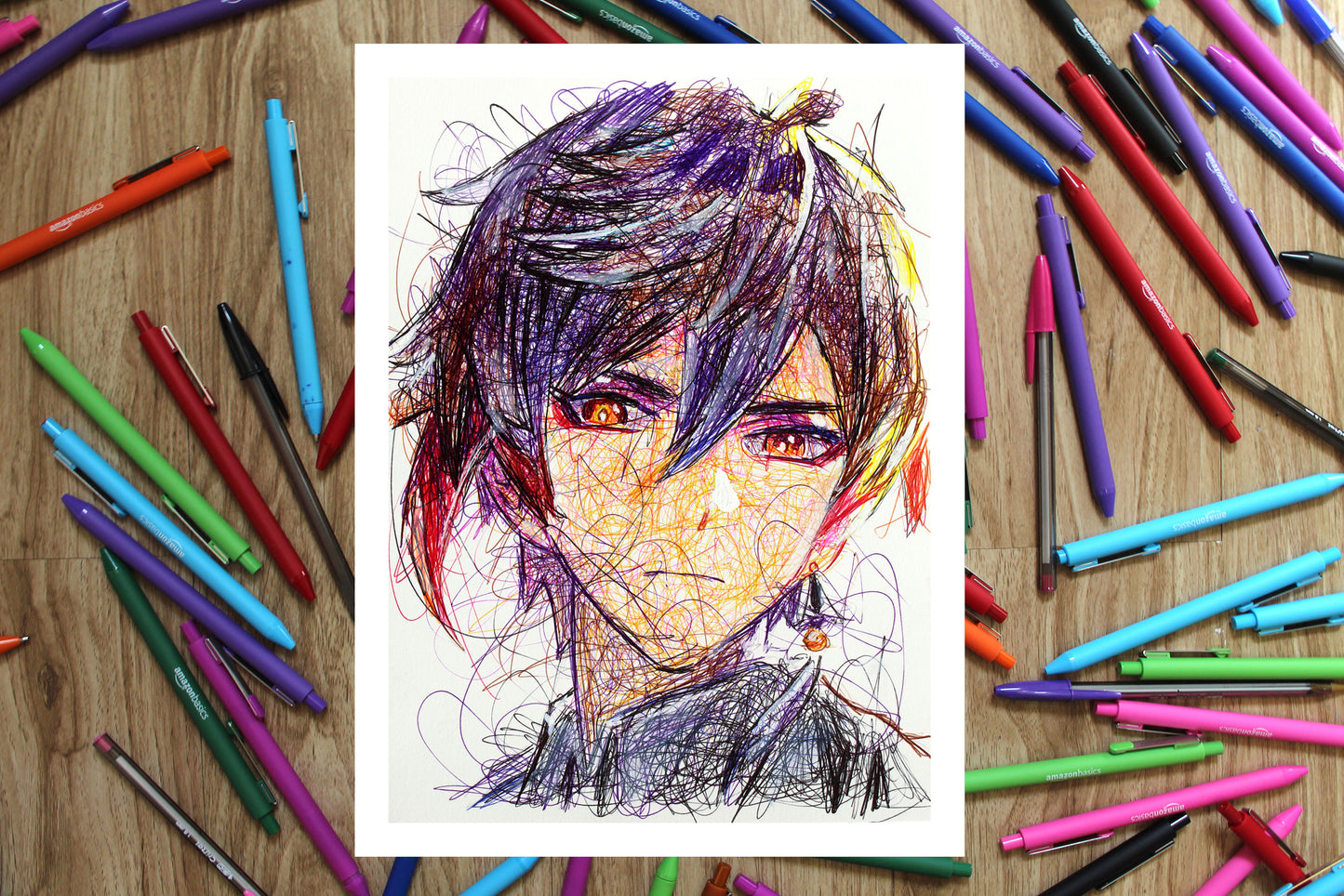 Zhongli Ballpoint Pen Art Print